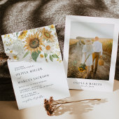 ボホサンフラワーゴールデンレイズフローラエレガントな結婚式 招待状
