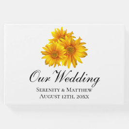 ボホサンフラワーズカントリーイエロー結婚フローラ ゲストブック