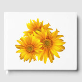 ボホサンフラワーズカントリーイエロー結婚フローラ ゲストブック (正面)