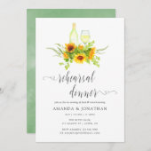 ボホサンフラワーズリハーサルディナーワインテイスティング 招待状 (正面/裏面)