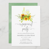 ボホサンフラワーズ婚約パーティワインテイスティング 招待状 (正面/裏面)