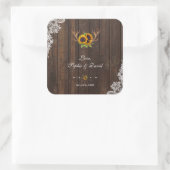 ボホサンフラワーズ〔雄ジカの〕枝角ウッドレース結婚ズ スクエアシール (バッグ)