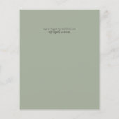 ボホサンフラワーセージ緑結婚草 (裏面)