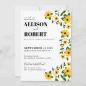 ボホサンフラワーパッチ結婚式招待状 招待状 (正面)