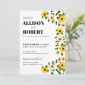 ボホサンフラワーパッチ結婚式招待状 招待状 (スタンド正面)