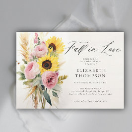 ボホサンフラワーピンクローズシ素朴ックブライダルシャワー 招待状