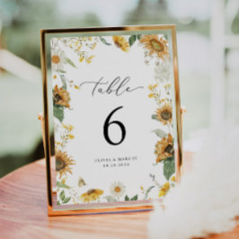 ボホサンフラワーフローラエレガントなウェディングテーブル番号