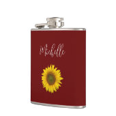 ボホサンフラワーフローラ植物赤 フラスク (左)