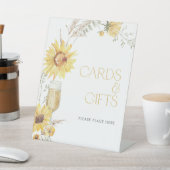 ボホサンフラワーブライダルシャワーカード&ギフト 台座サイン (インサイチュ)