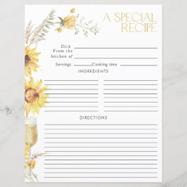 ボホサンフラワーブライダルシャワーレシピ