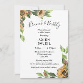 ボホサンフラワーブランチ&バブリーブライダルシャワー 招待状 (正面)