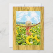 ボホサンフラワーユーカリお祝いオブライフインヴィ 招待状 (裏面)