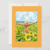 ボホサンフラワーユーカリお祝いオブライフインヴィ 招待状 (裏面)