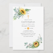 ボホサンフラワーユーカリの確認 招待状 (正面)