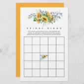 ボホサンフラワーユーカリブライダルシャワービンゴ (正面/裏面)