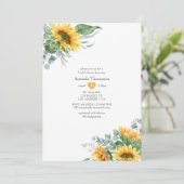ボホサンフラワーユーカリブライダルシャワー 招待状 (スタンド正面)