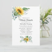 ボホサンフラワーユーカリプトゥスバーチャルベビーシャワー 招待状 (スタンド正面)