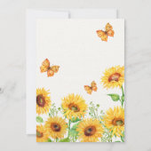 ボホサンフローベビーシャワー招待状 招待状 (裏面)