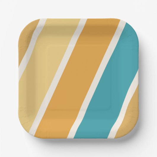 ボホサンベビーシャワー紙プレート ペーパープレート (正面)