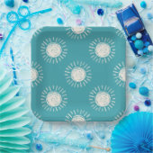 ボホサンベビーシャワー紙プレート ペーパープレート (パーティー)