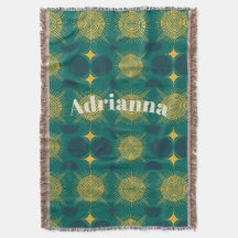 ボホサンムーンスターズベビーティール（緑がかった色）イエローパーソナライズされた