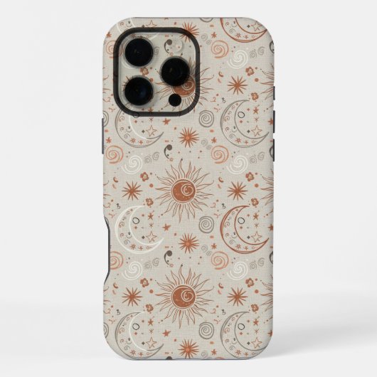 ボホサンムーンパターン iPhoneケース (裏面)