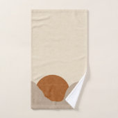 ボホサンライズテラコッタクリームサンド バスタオルセット (ハンドタオル)