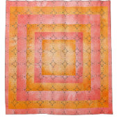 ボホサンライズパターン シャワーカーテン (正面)