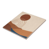 ボホサンレインボーレインボーランドスケープラストタンブルーブラウン タイル (側面)