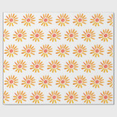 ボホサン誕生日ベビーシャワー男女兼用ガール ラッピングペーパー (フラット)