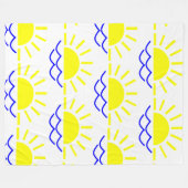 ボホサン フリースブランケット (正面(横))