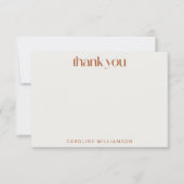 ボホシアルテラコッタ文パーソナライズされた房具 サンキューカード (正面)