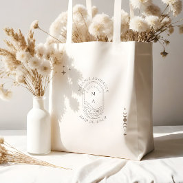 ボホシアルムーンスターモノグラムホリスティック結婚ズ トートバッグ