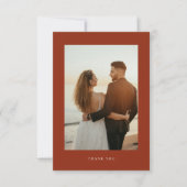 ボホシエナテラコッタ結婚フローラ サンキューカード (正面)