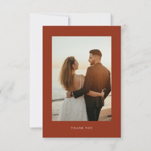 ボホシエナテラコッタ結婚フローラ サンキューカード (正面)