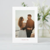 ボホシエナテラコッタ結婚フローラ サンキューカード (スタンド正面)