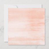 ボホシエレガントックウォーターカラーフローラブライダルシャワー 招待状 (裏面)