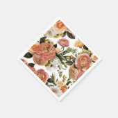 ボホシエレガントックフローラブライダルシャワーナプキンス スタンダードカクテルナプキン (角)