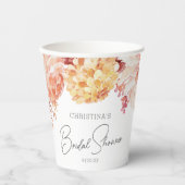ボホシエレガントックフローラブライダルシャワーパーティー 紙コップ (正面)