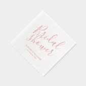 ボホシエレガントックブライダルシャワーパーティー 箔ナプキン (右)