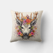 ボホシカカラフルの花 クッション (裏面)