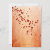 ボホシカラフルックフローラ秋リハーサルディナー 招待状 (裏面)