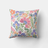 ボホシックかわいいフローラバレンタインデーへの贈り物 クッション (裏面)