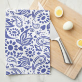 ボホシックかわいらしペイズリーパターン キッチンタオル (四つ折り)