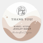 ボホシックなアーストーンジュエリーメ感謝していーカーユー ラウンドシール (正面)