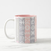 ボホシックなエスニックパーソナライズされた15th誕生日マグ ツートーンマグカップ (左)