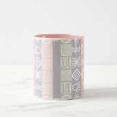 ボホシックなエスニックパーソナライズされた15th誕生日マグ ツートーンマグカップ (中央)