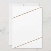 ボホシックなツインボウタイブライダルシャワー招待 招待状 (裏面)