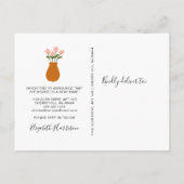 ボホシックなテラコッタムービング 案内ポストカード (裏面)