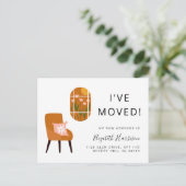 ボホシックなテラコッタムービング 案内ポストカード (スタンド正面)